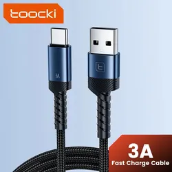 Toocki 3A Fast Charging USB Type C Cable - 1m (Blue)