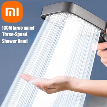 Xiaomi Nuovo pannello grande 3 modalità regolabile soffione doccia domestico massaggio ad alta pressione soffione elemento filtrante accessori per il bagno 1