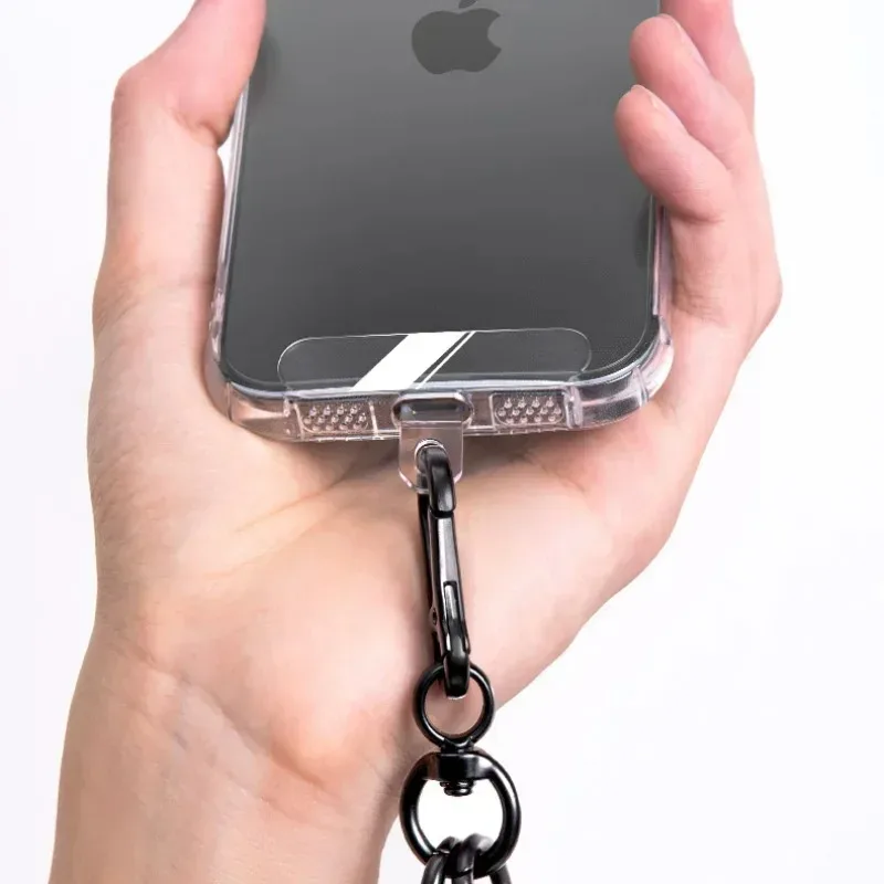 1/3/5/10Pcs Transparent Mobile Phone Lanyard Card Gasket Universal Detachable Phone Hanging Cord Strap Patch Tether Pad