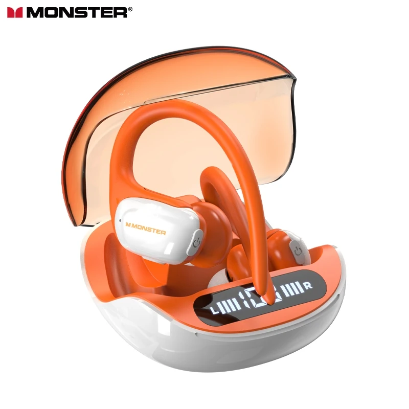 

Monster Open Ear202 iSport lite TWS Wireless Bluetooth Earphone Sports Earhook Headsets with Mic HiFi Stereo Bas Noise Earphones