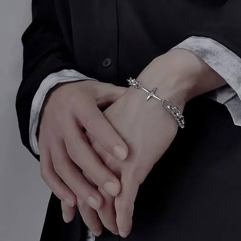 Fashion Six-Pointed Star Bracelet for Women Collar Goth