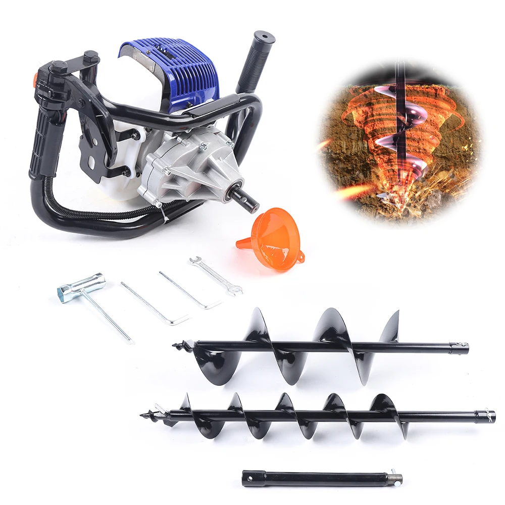 52cc Gasoline Engine Digging Machine Two-stroke for Garden and Fence Posts Digging Tool 4
