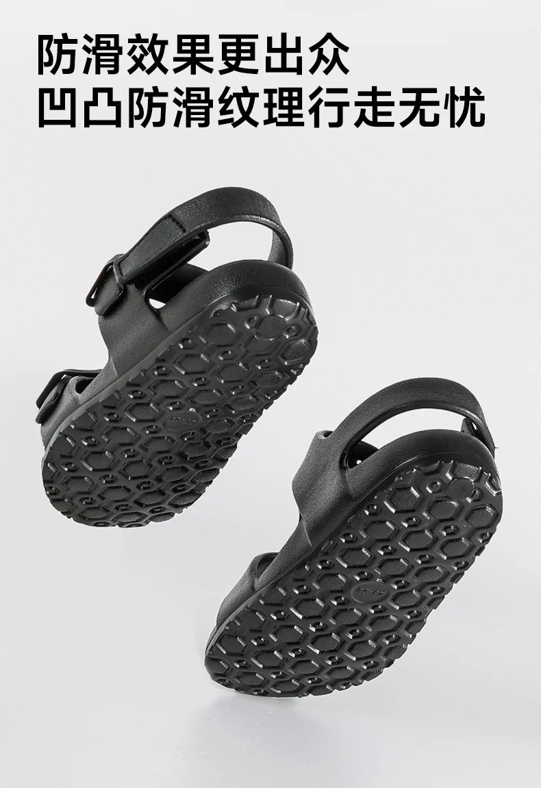 Summer Solid Buckle Children Sandals EVA Soft Waterproof Kids Sandals Hook Loop Soft Bottom Baby Boys Girls Beach Shoes 22 S20246d0209bd45dfafb8b5fd38b6412eR