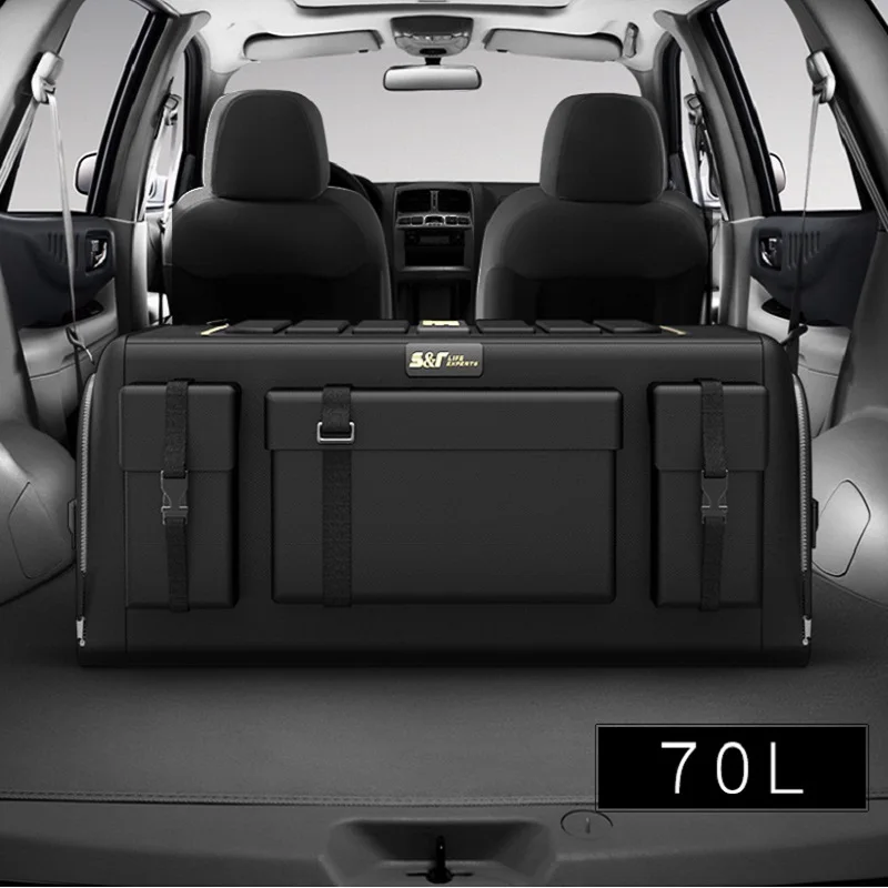 

50L/60L/70L Car Trunk Organizer Storage Box Oxford Cloth Auto Organizers Bag Folding Trunk Storage Pockets For Vehicle Sedan SUV