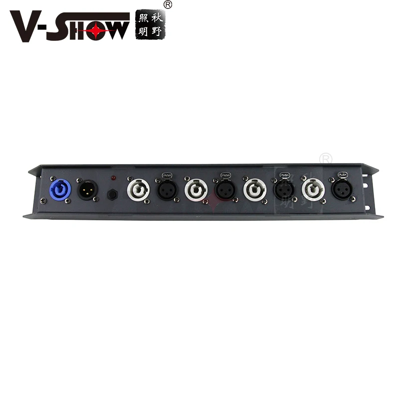 V-show 4 Port DMX512 And 4 Power Splitter For Dj Disco Stage Light Control