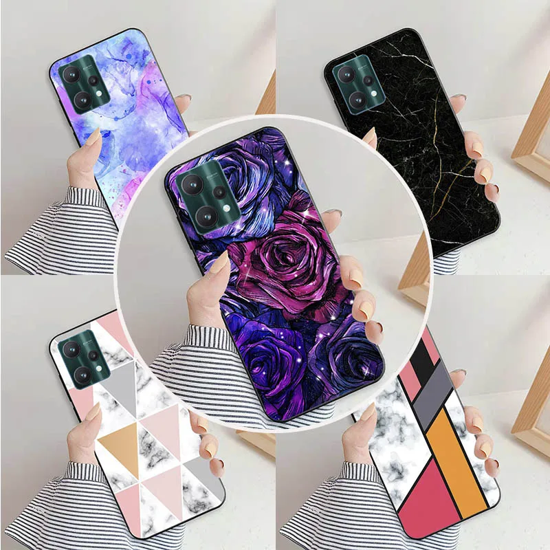 Per Oppo Realme C35 Custodia Rmx3511 Cute Tower Butterfly Custodie Morbide In Silicone Per Oppo Realme Narzo 50A Prime Cover Coque