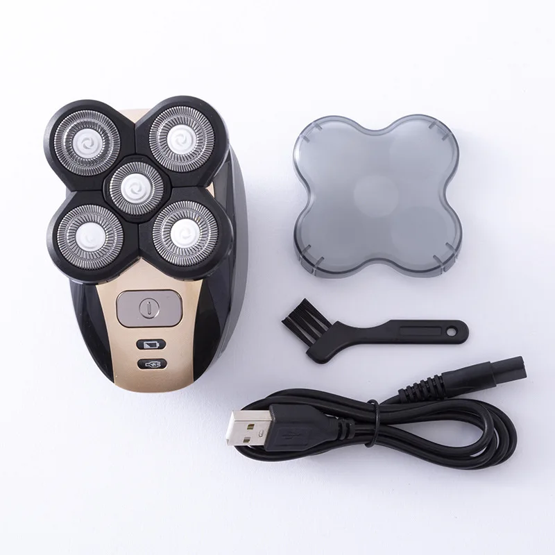 Five-blade floating shaver electric shaved head Multifunctional washable shaver usb rechargeable electric