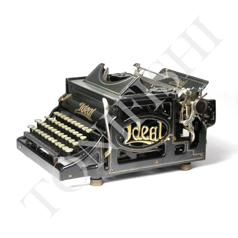 

German original antique typewriter, 1920S retro-furnished metal mechanical typewriter, normal use, cultural collection
