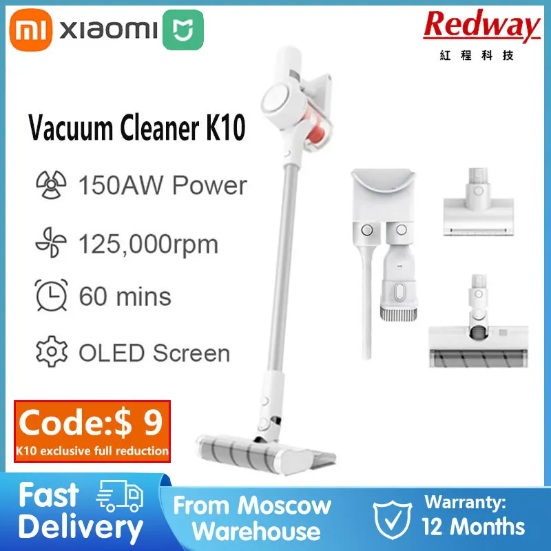 XIAOMI MIJIA Handheld odkurzacz K10 domu samochodów gospodarstwa domowego bezprzewodowy Sweep
