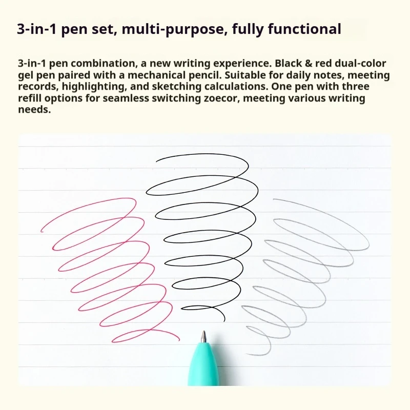 KACO SmileyWorld EASY 3-in-1 Multifunctional Pen,Kawaii