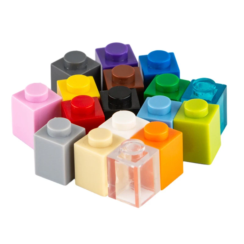 115Pcs Compatible Major Brands Small Bricks Fun Colorful Building Block 1x1 Dots NO.3005 Spare Parts 1*1 Style Diy Game Kids Toy