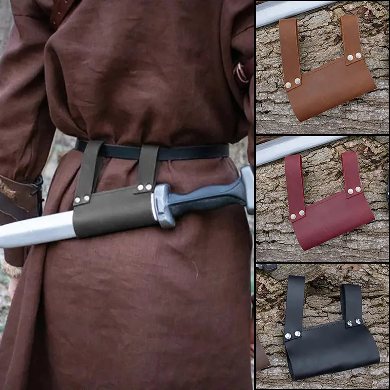 Cinturón de espada Medieval para hombre adulto, vaina de cintura, disfraz  de arma pirata Vikingo, soporte de daga, funda de correa de rana, accesorio  de Larp - AliExpress