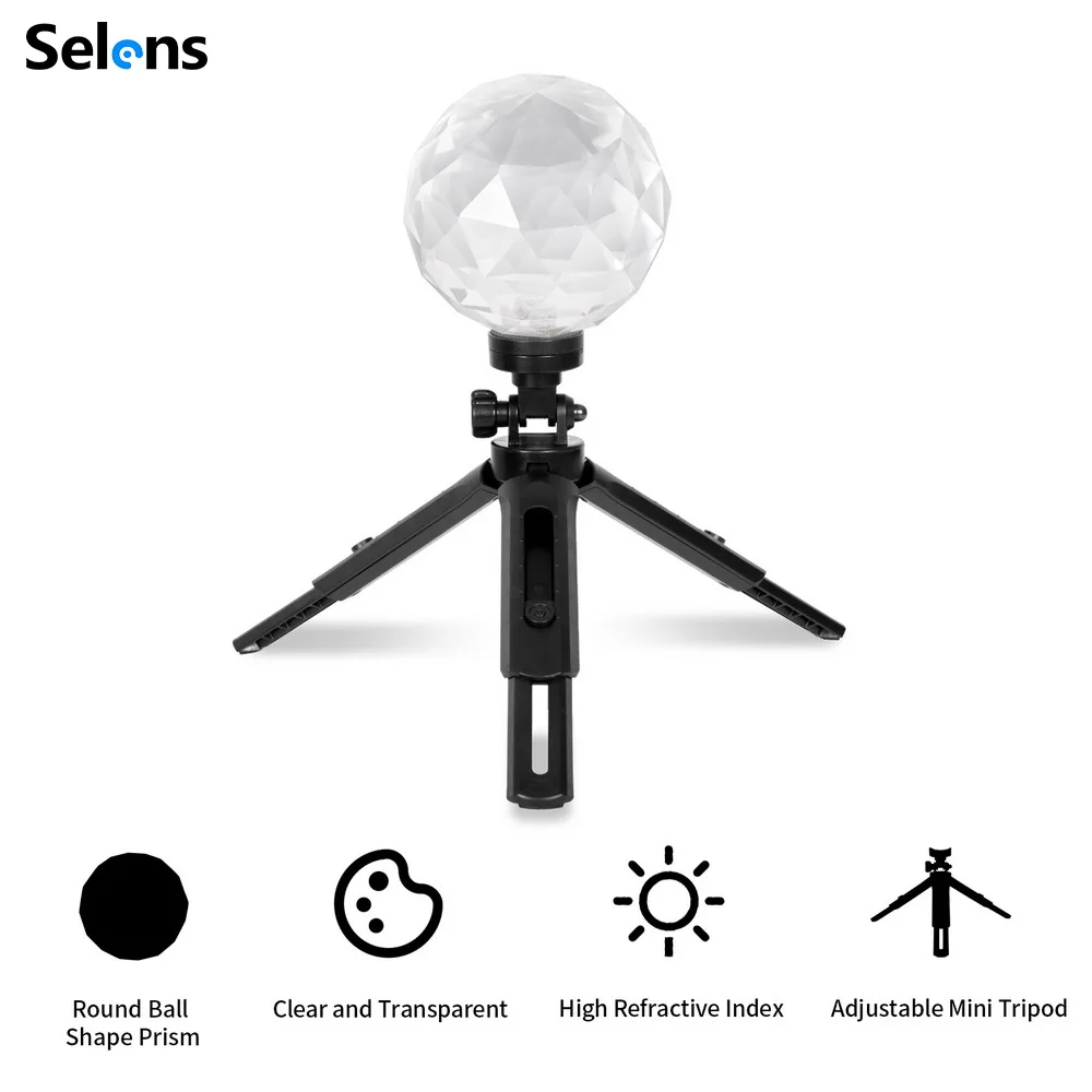Selens Fotografia Prisma com Vlogger Crystal Ball Vidro Óptico Magic Photo Ball Acessório de Estúdio 14 - Image 4