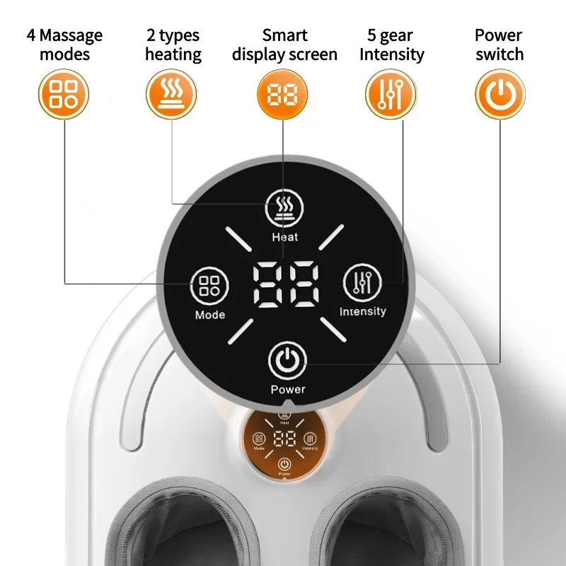 Electric Foot Massager with Heating and Shiatsu for Relaxation