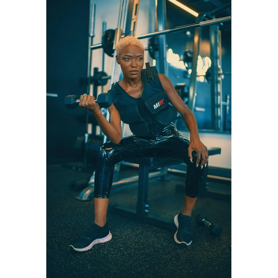 Short Weighted Vest With Zipper Option 30lbs Solid Iron Weights. Workout Vest for Men and Women.