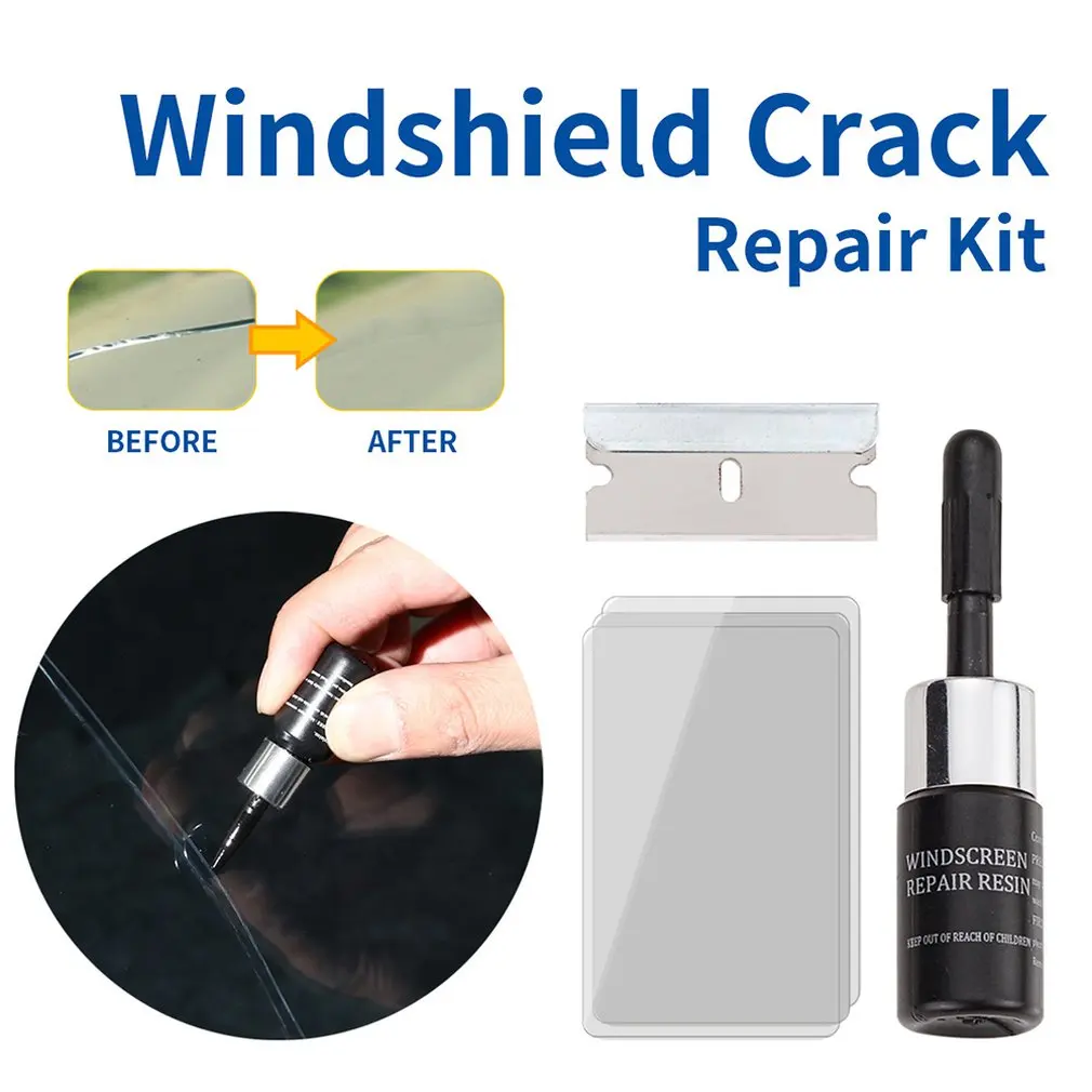 CarWindshieldCrackedRepairToolDIYCarWindowScreenRepairKit