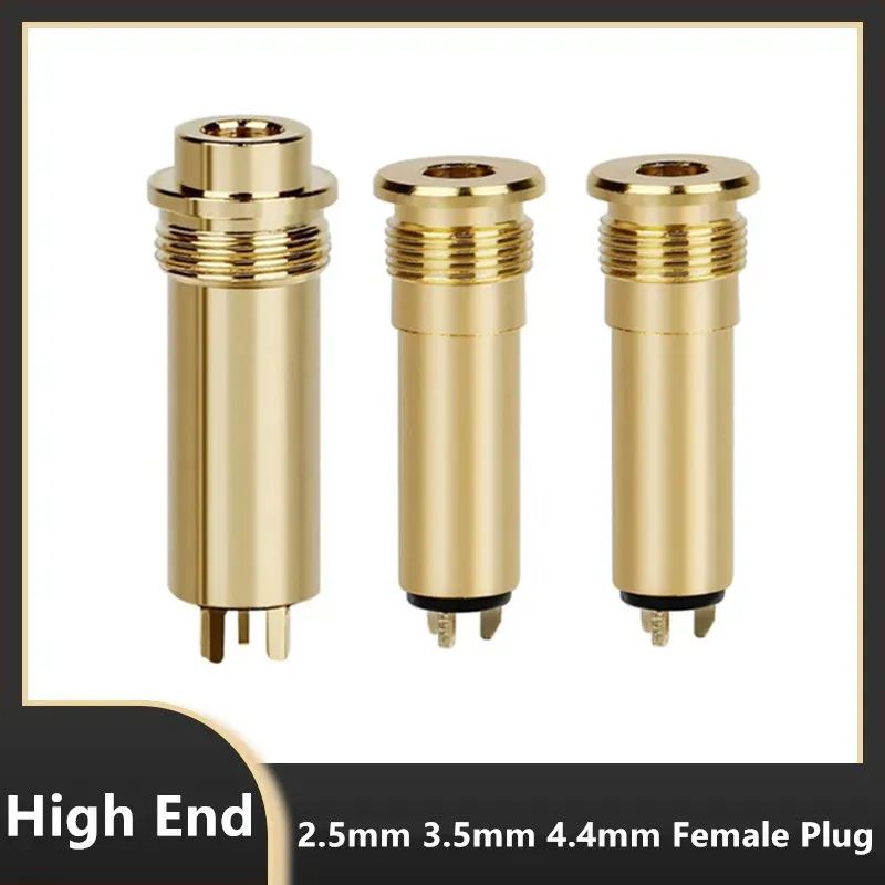Jack 2.5mm 3.5mm 4.4mm Connector 4 Poles Earphone Female Plug Gold Plated DIY Audio Adapter HiFi Headphone Replacement Plugs