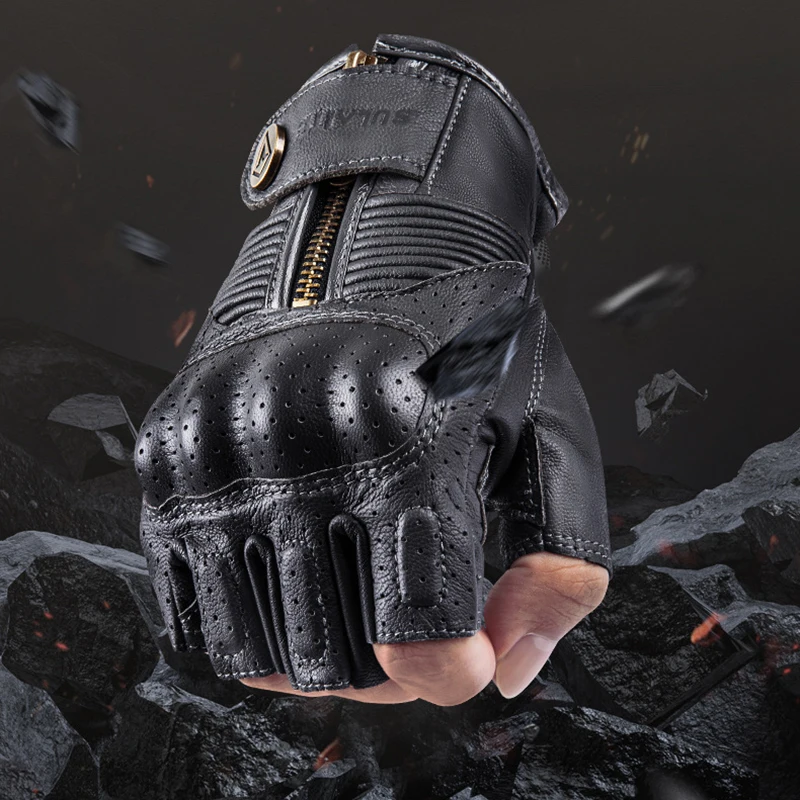 Motorcycle Riding Glove for Men and Women Spring and Summer Half finger Hand Guard Knight Breathable