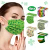 10Pcs Adult маска St. Patrick's Day Disposable Face Mask Green Printed Breathable Mask 3Ply Ear Loop mascarillas desechables 1