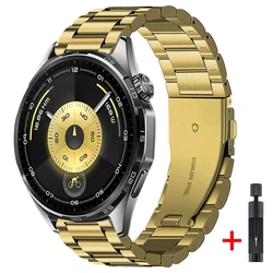 Elegant 22mm Metal Strap - Fashion Wristband for Width 22mm (Golden)