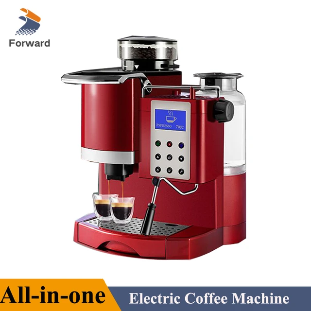 DEVISIB All-in-one Coffee Machine Professional Espresso Maker with Grinder  for Cappuccino Americano Kitchen Appliances 220V/110V - AliExpress