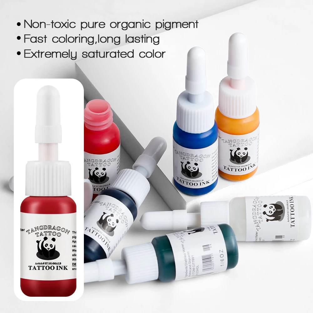 S2025e0fbc8714ae3809d0a2c440b474dI Tattoo Machines Kit for Beginner 5ml Black Ink Power Supply Grips Body Art Design Tools Set Tattoo Permanent Makeup Supplies Kit Mallzona