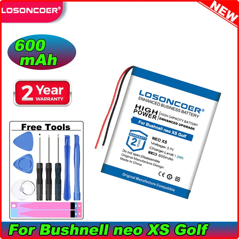 600mAh For Bushnell Neo XS Golf Watch Battery AliExpress