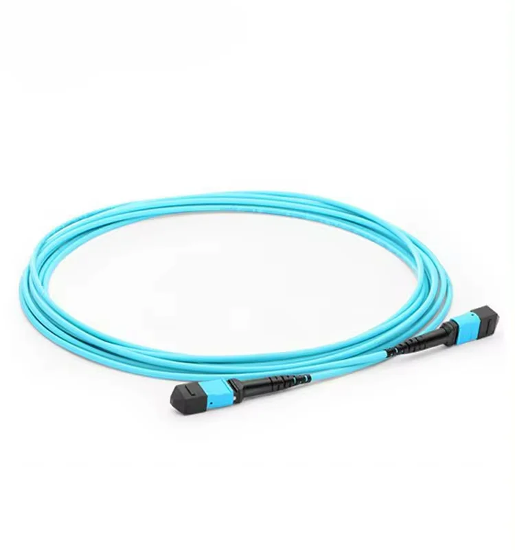 FASO 1Pc MPO Optical Trunk Cable MTP 12 Core OM3 Multi Mode Jumper 50/125 Patch Cord Mpo Fiber