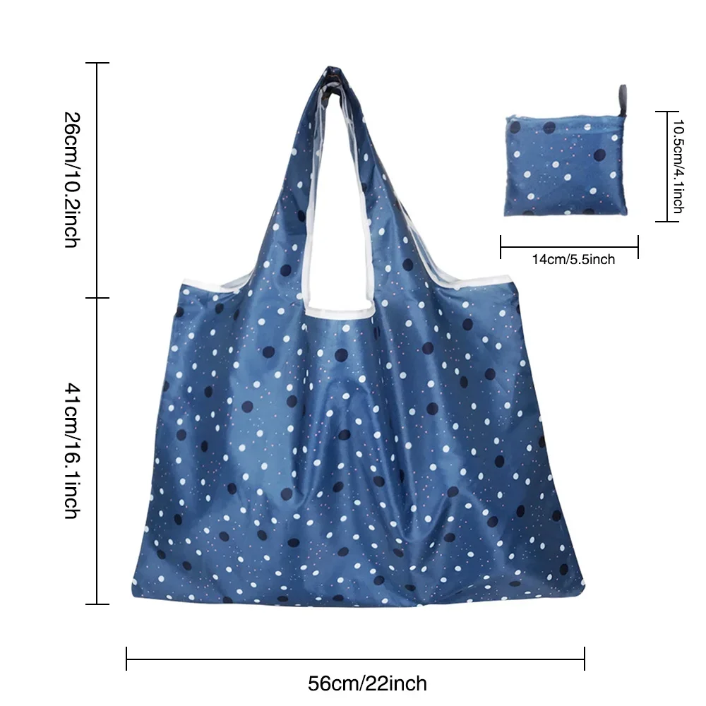 Eco-Friendly Foldable Tote Bag - Personalized Large-Capacity Shoulder Bag for Groceries, Travel, and Beach
