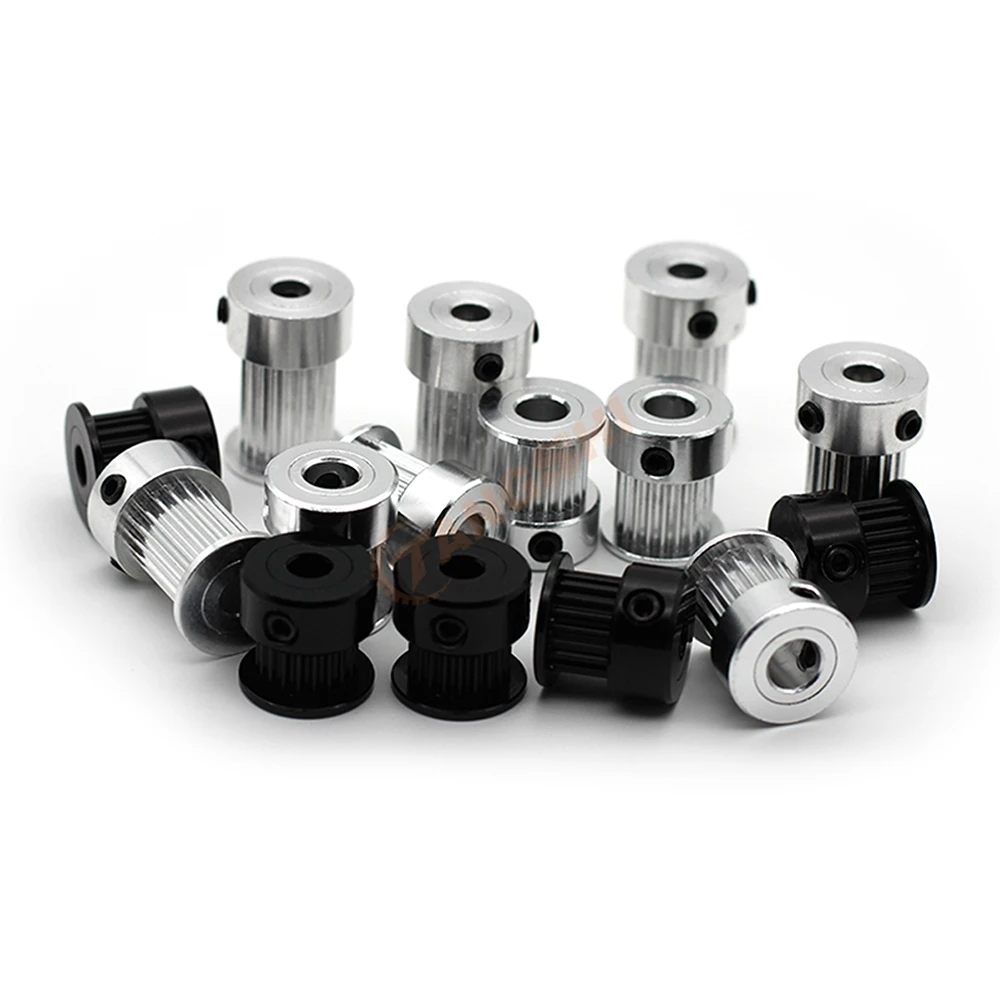 GT2 Timing Pulley Kit 40 Teeth 20 Teeth 1:2 Reduction Ratio Width 10mm Tensioning Wheel Synchronous 3D Printer 2GT 40T 20T timing belt pulley,timing pulley