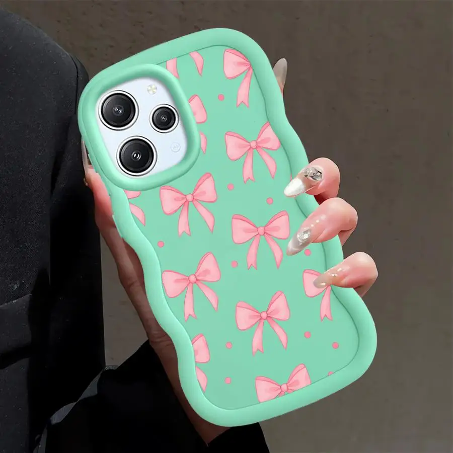 Chic Pink Bow Soft Phone Case - Fashionable Protective Cover