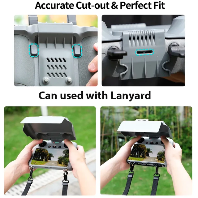 Screen Protector Shell For DJI RC 2 Remote Control Sunshade Silicone Protection Case For DJI Air 3 Mini 4 Pro Drone Accessories - Image 6