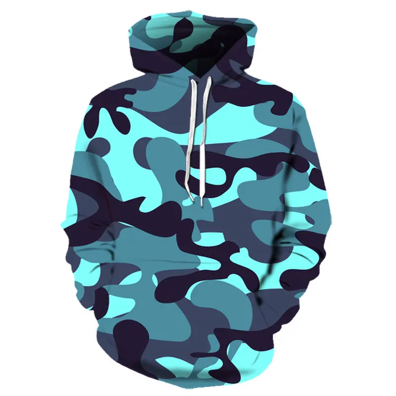 Blue Camo Hoodie 