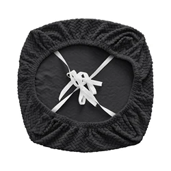 Premium Office Chair Spandex Seat Protector - Thick, Durable, and Stylish - 1 Piece (Black)