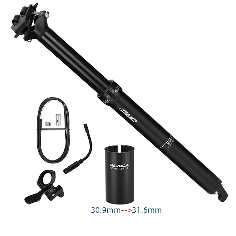 KS EXAFORM JAG-I 내부 케이블 드롭 원격 자전거 시트포스트 스포이드 시트 포스트, 30.9mm, 31.6mm, 100mm