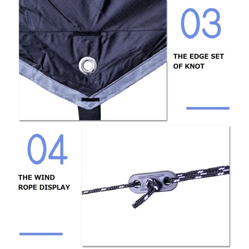 Hexagonal Waterproof Tarp Tent Outdoor Camping Awning Canopy Garden Sunshade Hammock Rain Fly camping tent waterproof tarp camping canopy