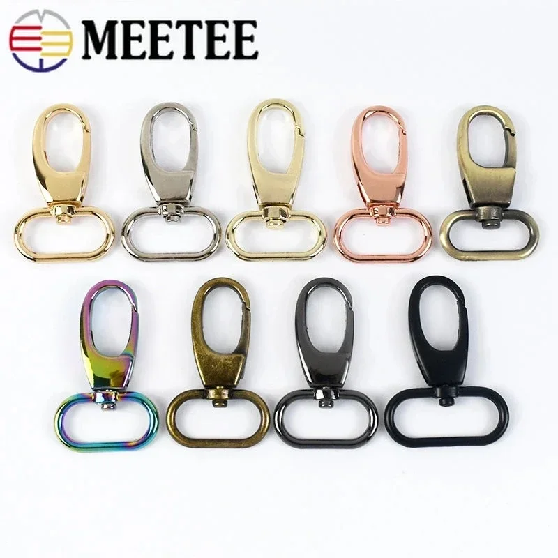 5/10/20Pcs 20-38mm Metal Buckles For Bag Strap Trigger Swivel Lobster Clasp Handbag Snap Clip Hooks DIY Hardware Accessories