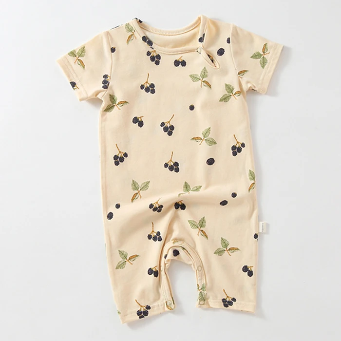 Baby Bodysuits medium Korean Style Infant Baby Boys Girls Jumpsuit cotton  Short sleeve  printing Toddler Baby Boys Girl Romper Baby Girls Clothes coloured baby bodysuits