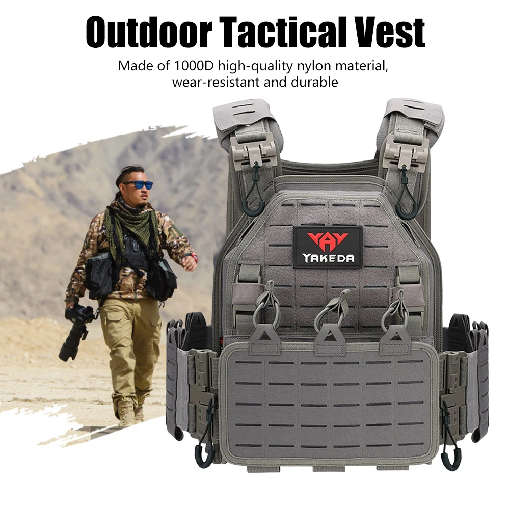 1000D plaque transporteur gilet tactique chasse en plein air épaule de  protection gilet réglable Airsoft transporteur Combat équipement  militaire] - AliExpress