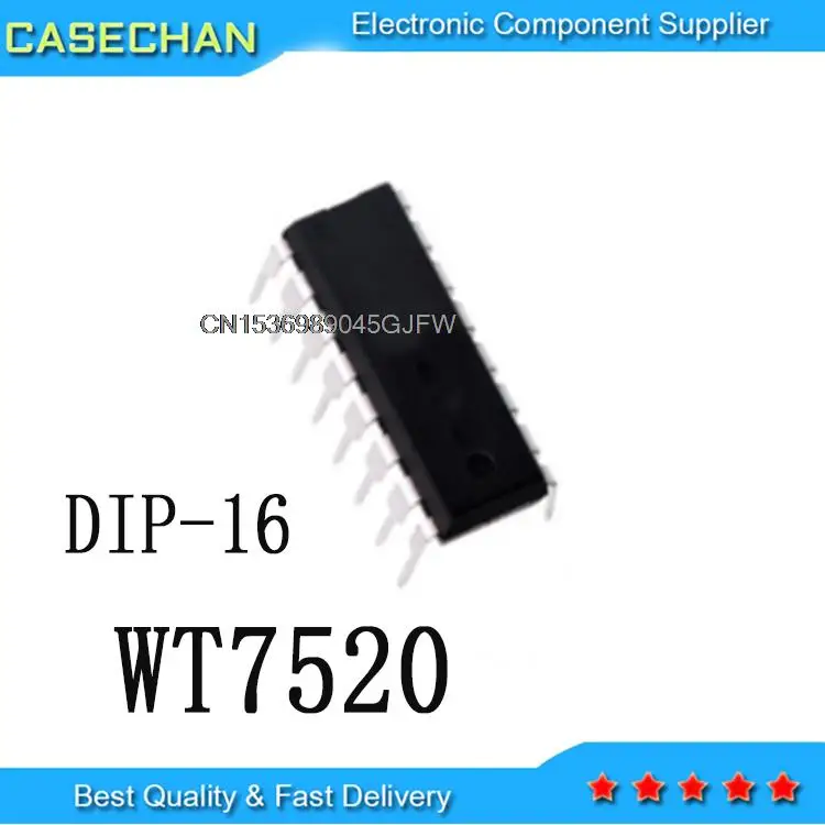 

5PCS New and Original 7520 DIP-16 WT7520