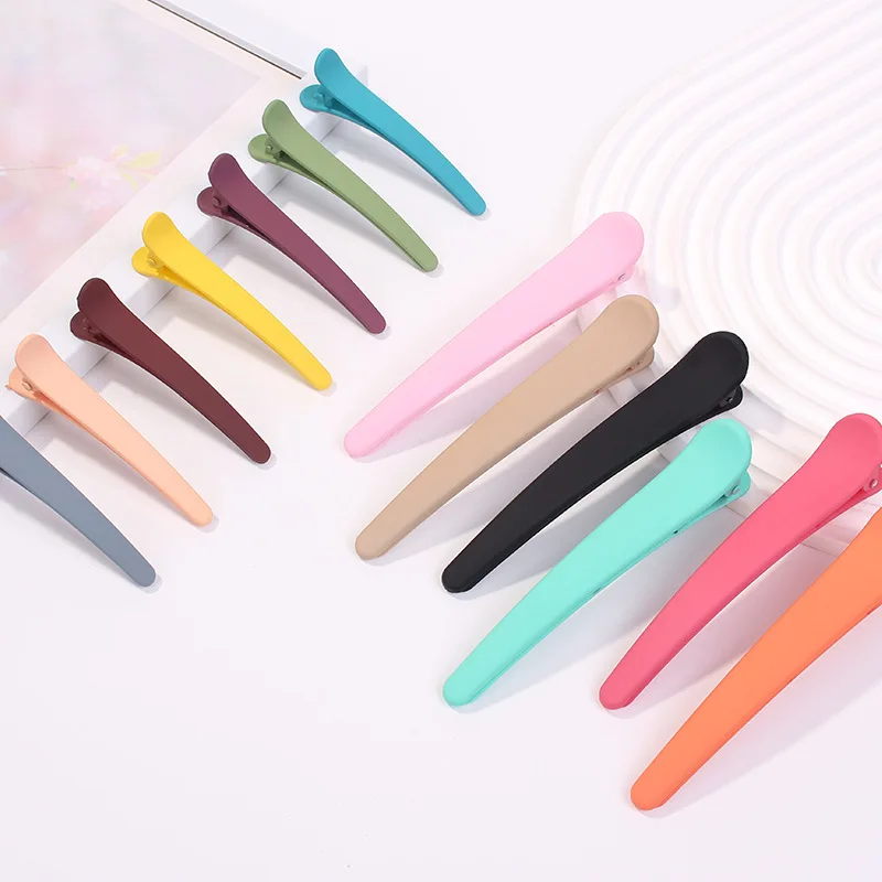 5Pcs/Set Fashion Color Duckbill Clip Face Wash Side Back Head Broken Hair Clip Headwear Modeling Supplies Accessories For Women watercolor painting sponge painting brush strong water absorption moisturizing wash pen cleaning tool students art supplies