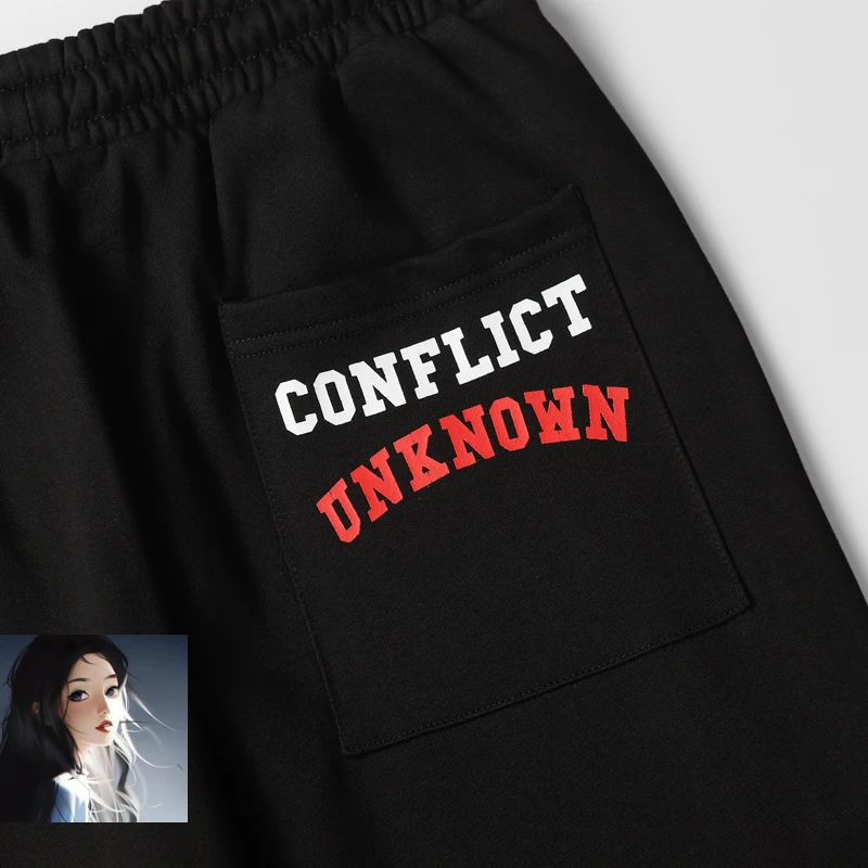 Black Saint Michael Fight Print Track Pants Men Women Kanye Sweatpants High Quality Casual Jogger Trousers