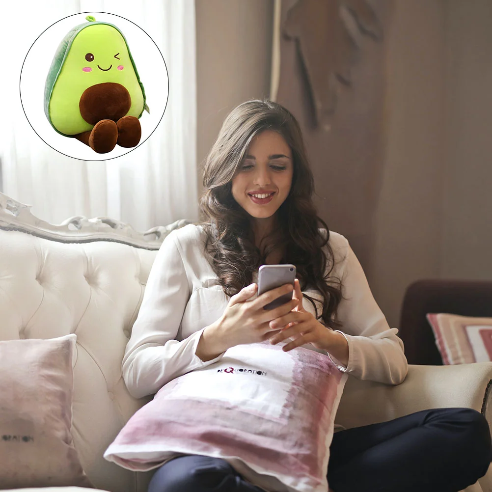 

1pc Avocado Plush Pillow Avocado Plush Toys Cartoon Throw Pillow for Home