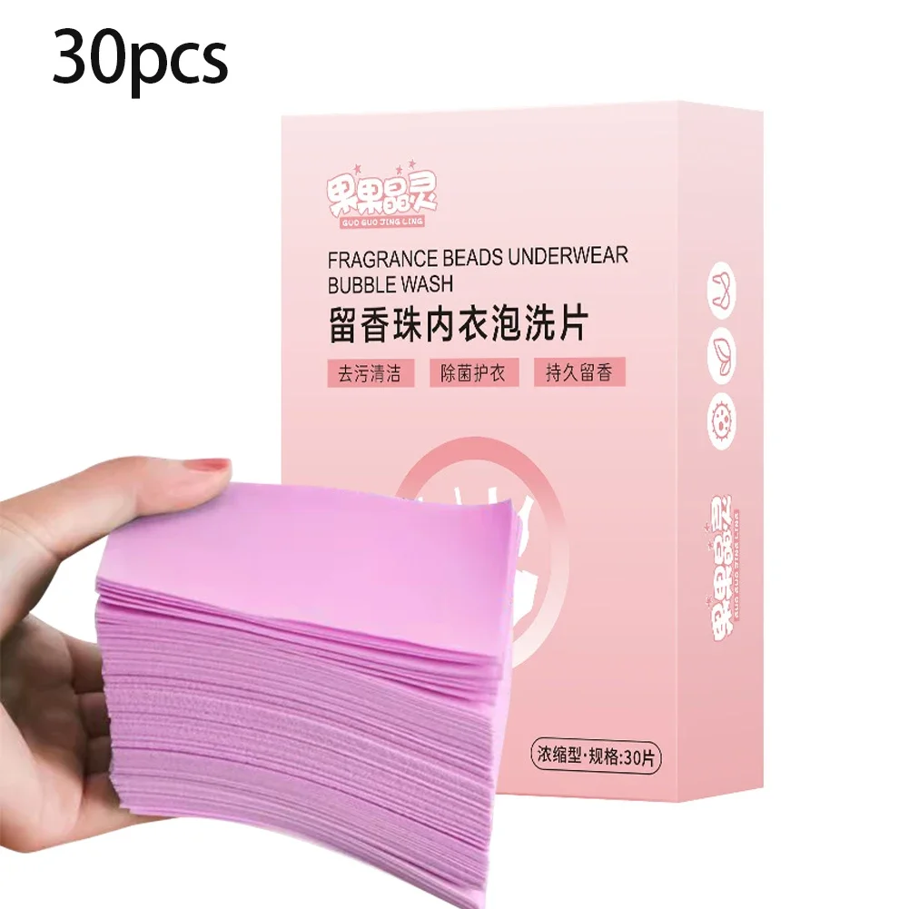 Laundry Detergent 30Pcs Washing Powder Laundry Cleaning Children's Clothing Underwaer Laundry Soap Concentrated Detergent Washing Machines