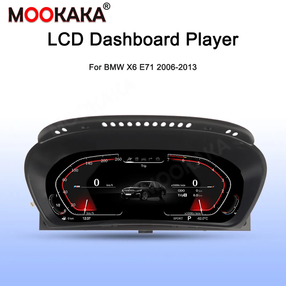 

Car LCD Dashboard Player For BMW X6 E71 2006-2013 Car LCD Instrument Panel Modified and Upgraded Digital Cluster