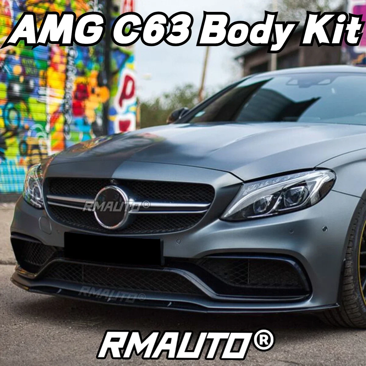 

Комплект передних губ для C63 AMG, сплиттер для переднего бампера, диффузор для губ, спойлер для Mercedes Benz C63 AMG 2014-2023, автомобильные аксессуары