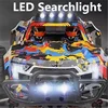 Brushless Power High Speed RC Car 1:10 4WD 60KM/H Metal Gear LED Searchlight Four Wheel Independent Suspension Radio Control Car 4