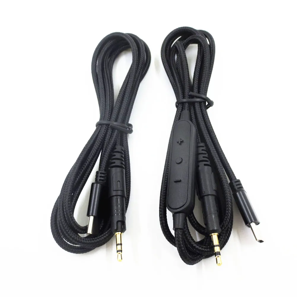 1.5m Length Copper + Nylon Type-C to 2.5mm Jack Headphone Cable Wire For Audio-Technica M40X M50X M60X M70X Headsets Accessories