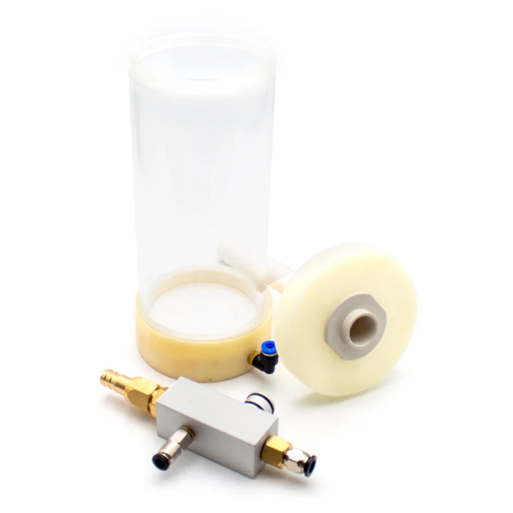Industrial Electrostatic Powder Coating Hopper Experimental Small Powder Cup Plexiglass with Fluidizing Plate and Pump