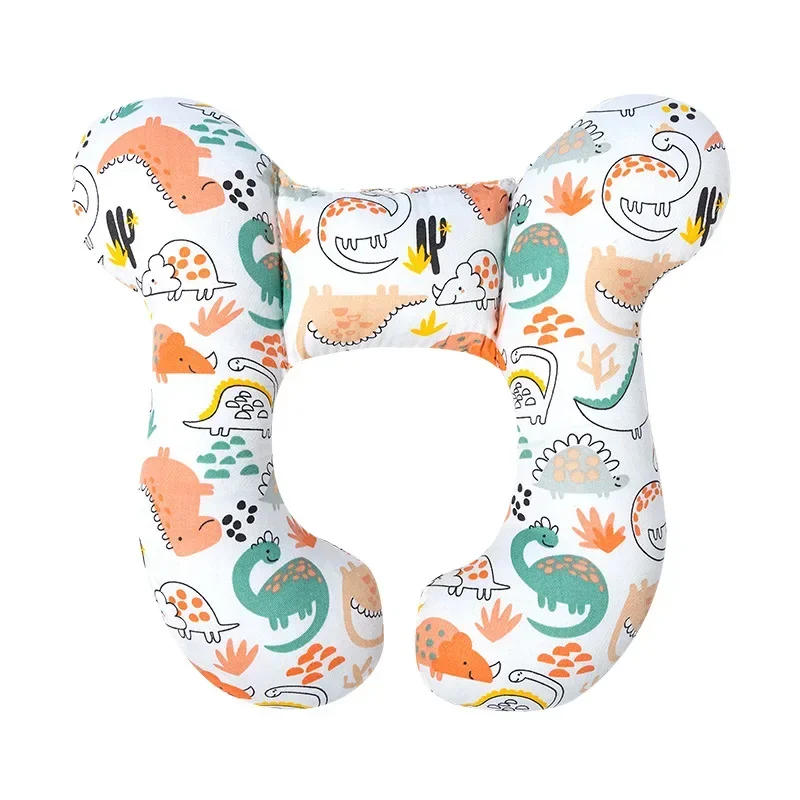 Cartoon Baby Pillow Children's U-shaped Travel Pillow Cotton Soft Baby Travel Car Children's Multi-functional Stroller Pillow 2